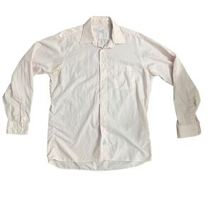 Christian Dior Chemises‎ Mens Dress Shirt Long Sleeve Pink Button Up